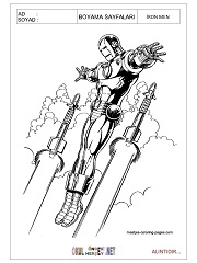 iron-men boyama sayfası